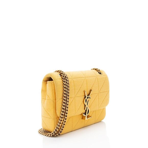 Saint Laurent Quilted Jersey Monogram Jamie Mini Shoulder Bag - Picture 2 of 16